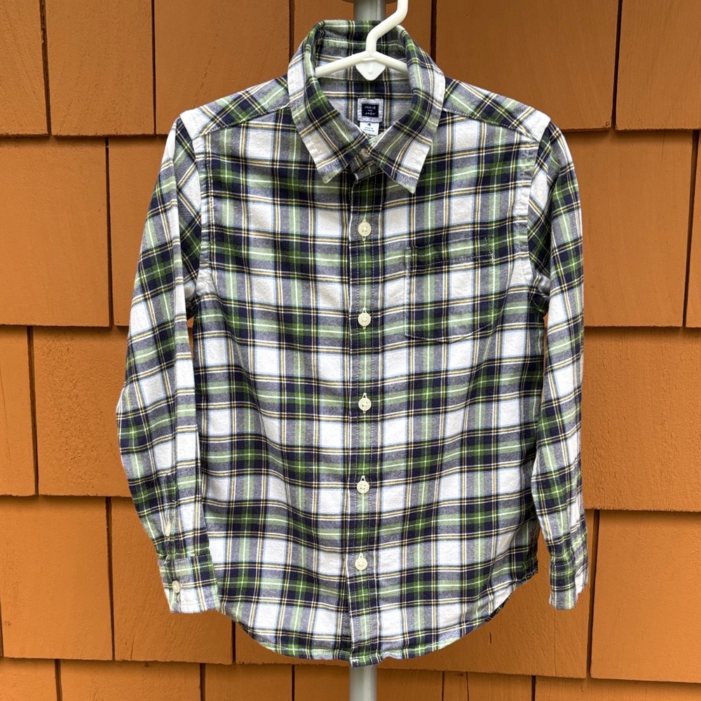 JACK AND JANIE | Classic Plaid Long Sleeve Casual Preppy Cotton Shirt | Size 4T